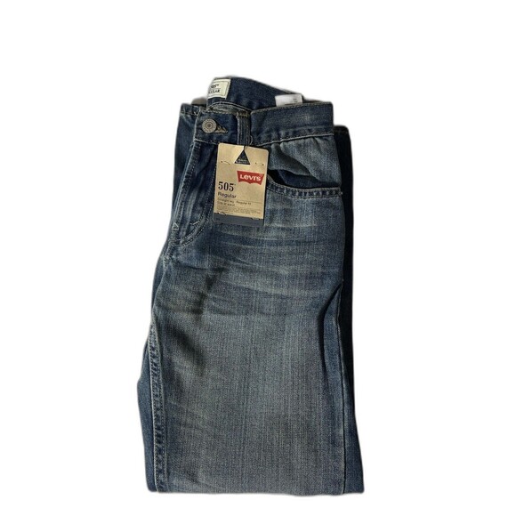 Levi's 505 Straight Leg Medium Wash Regular Fit Women’s Blue Jeans 12 Slim New - Picture 10 of 10